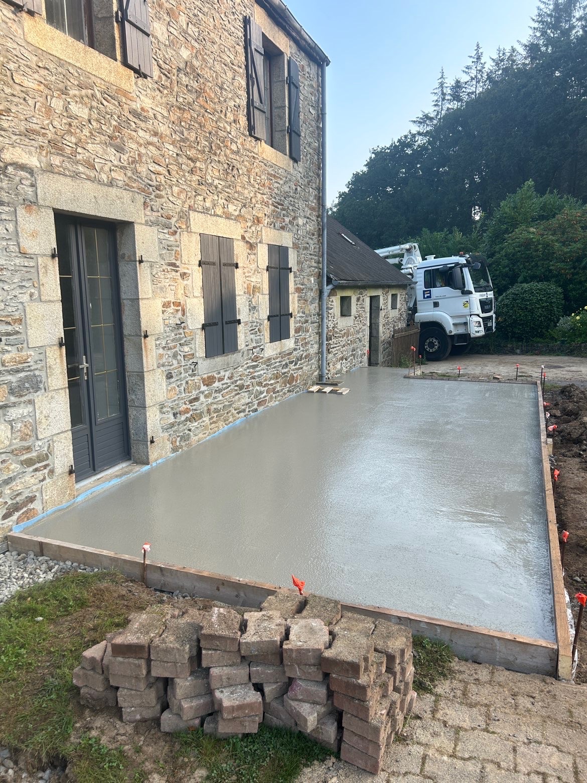 Coulage dalle béton — RIO Construction